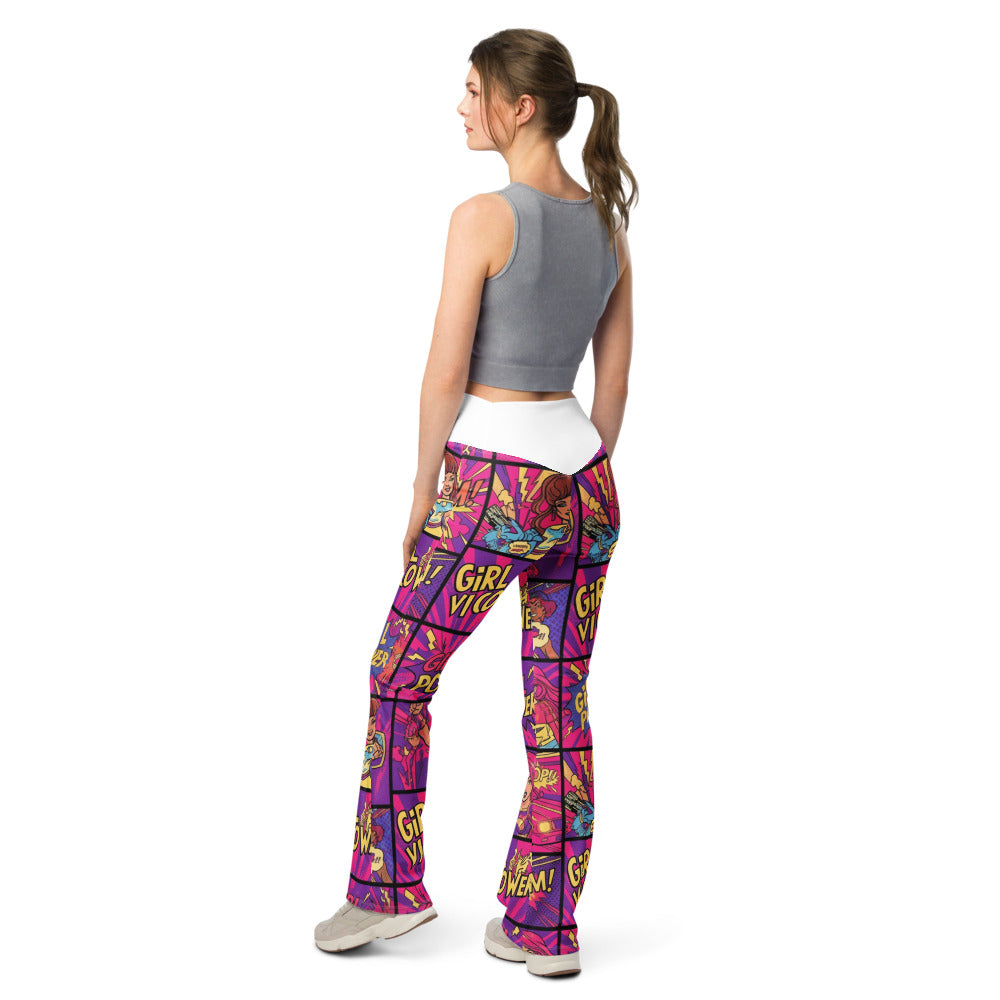 Flare leggings back view | GearBunch