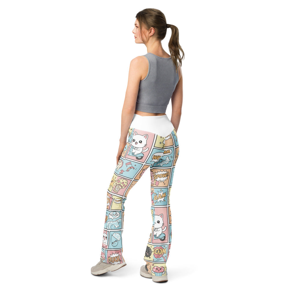 Flare leggings back view | GearBunch