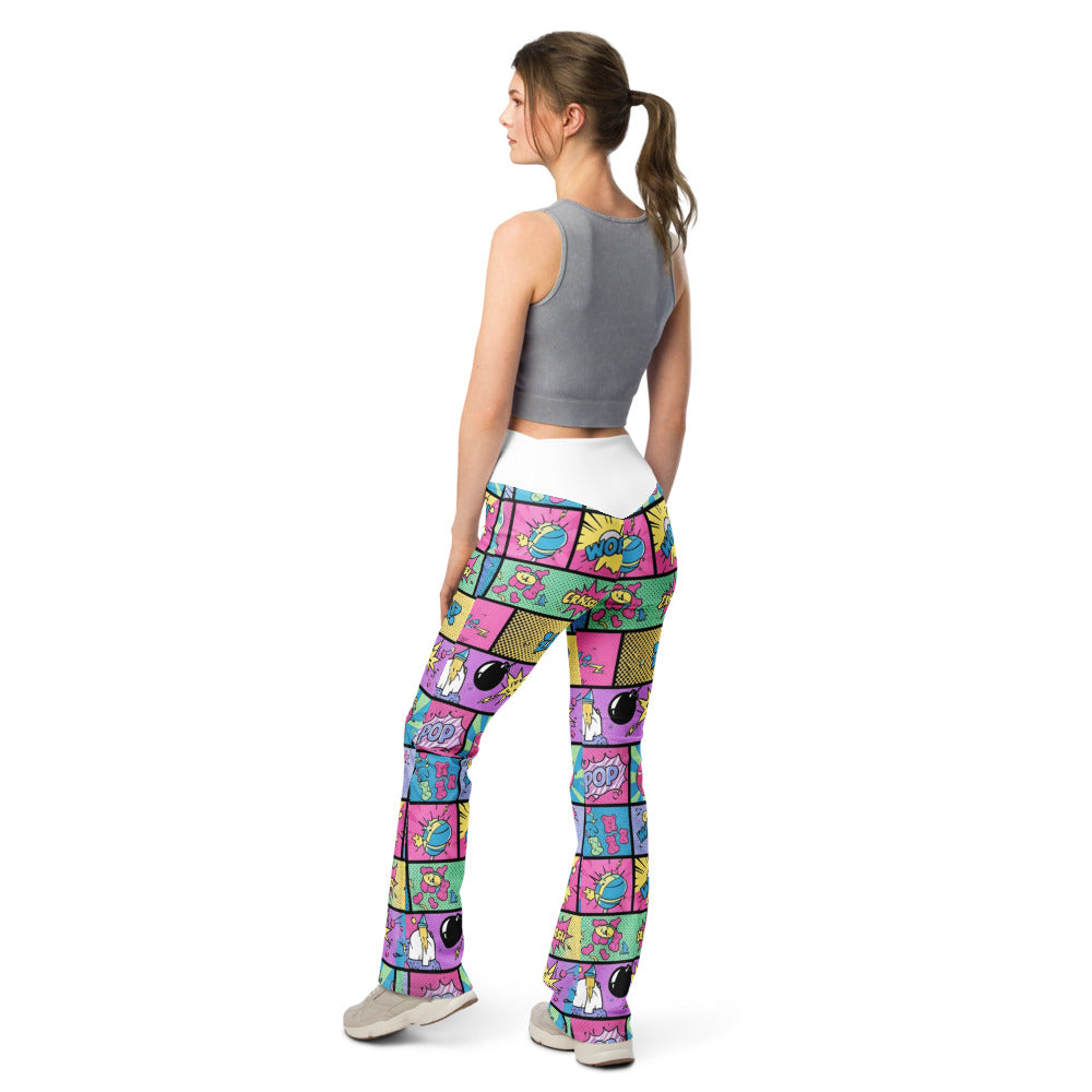 Flare leggings back view | GearBunch