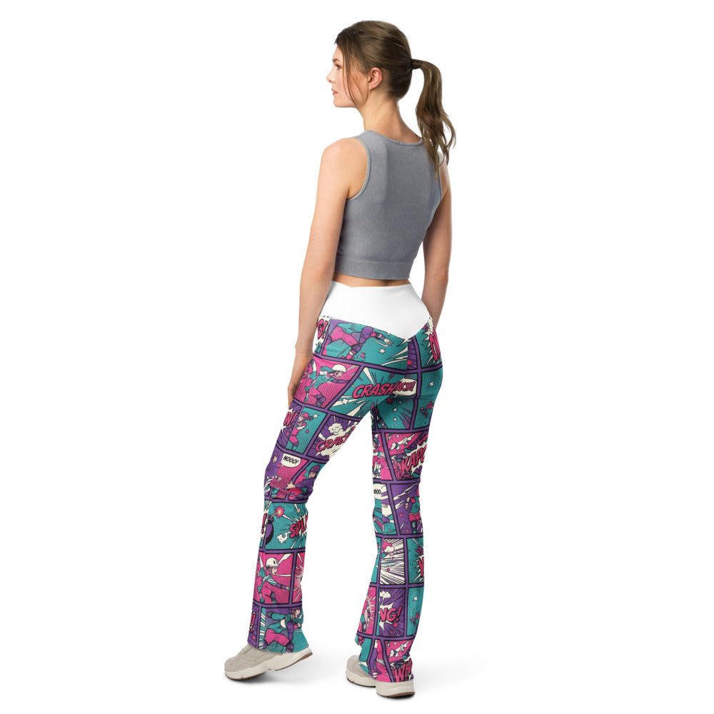 Flare leggings back view | GearBunch