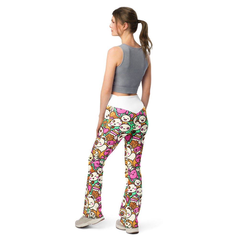 Flare leggings back view | GearBunch