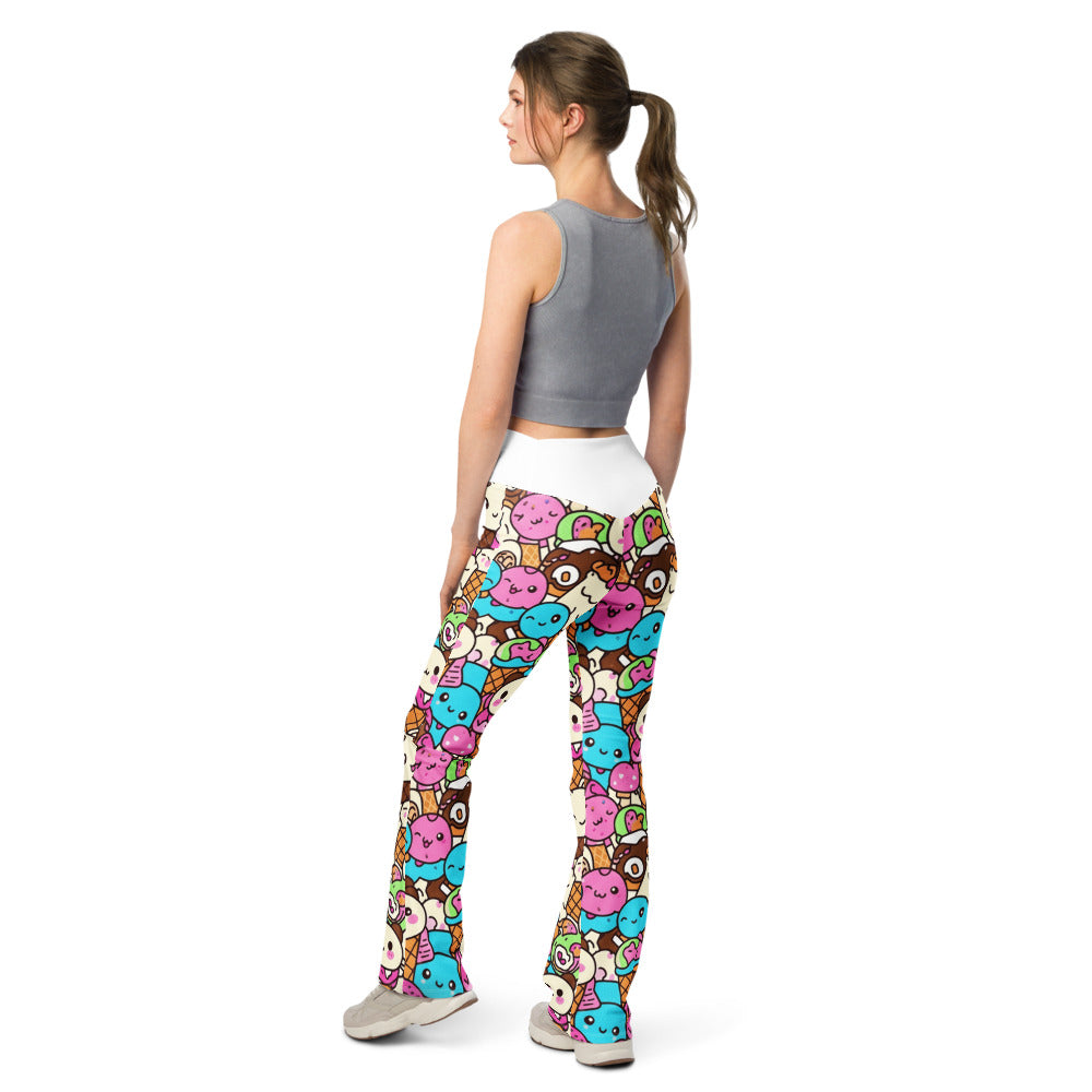 Flare leggings back view | GearBunch