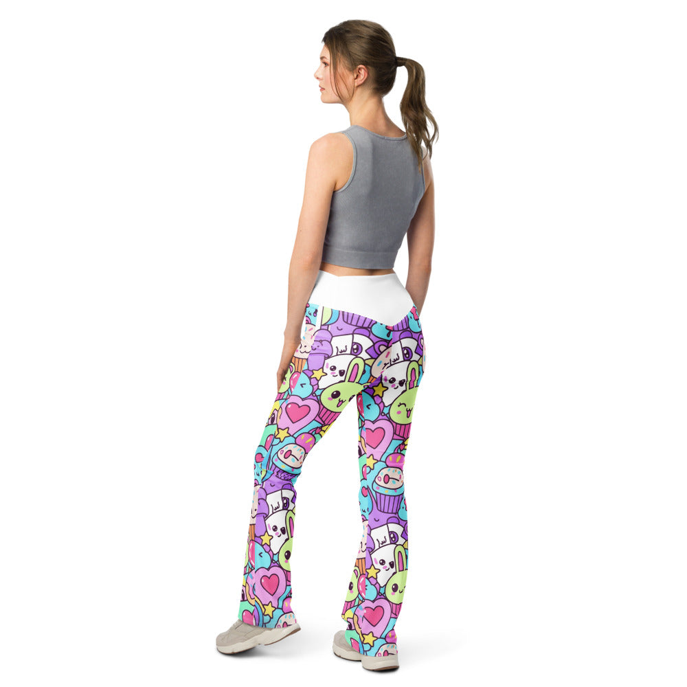 Flare leggings back view | GearBunch