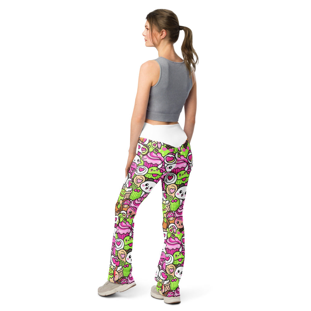 Flare leggings back view | GearBunch