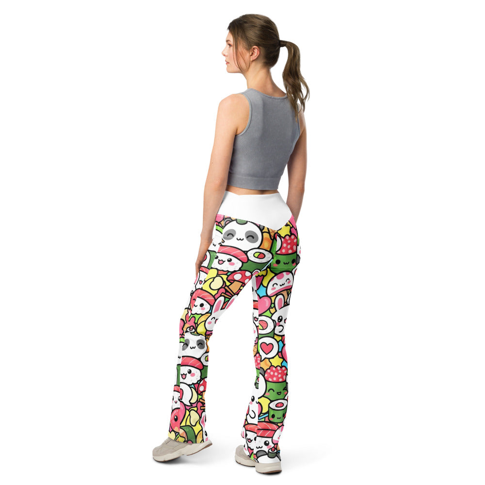 Flare leggings back view | GearBunch
