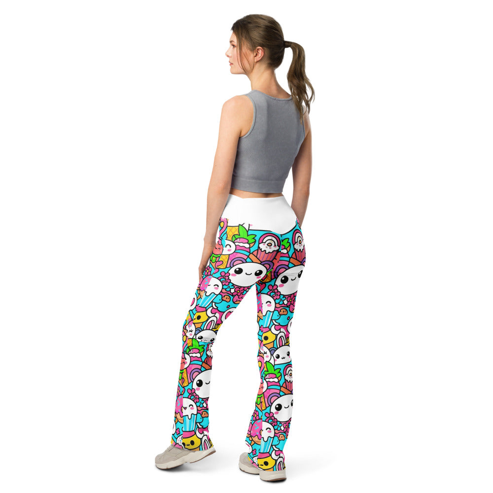 Flare leggings back view | GearBunch