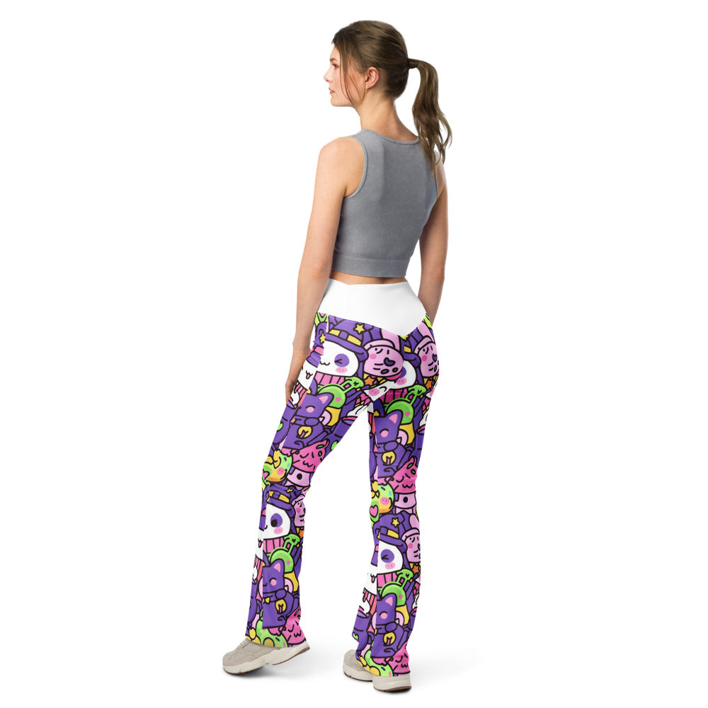 Flare leggings back view | GearBunch