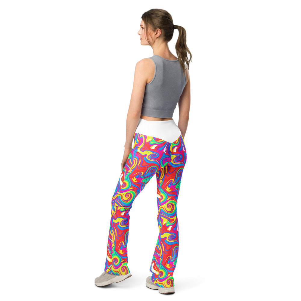 Flare leggings back view | GearBunch