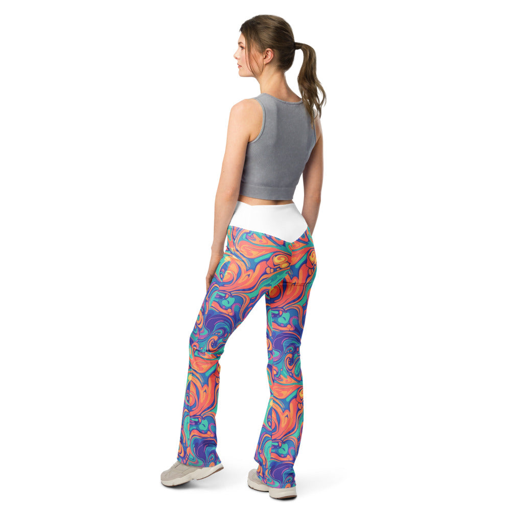 Flare leggings back view | GearBunch