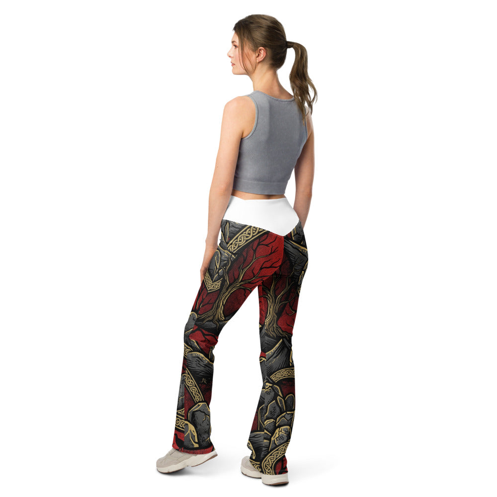 Flare leggings back view | GearBunch