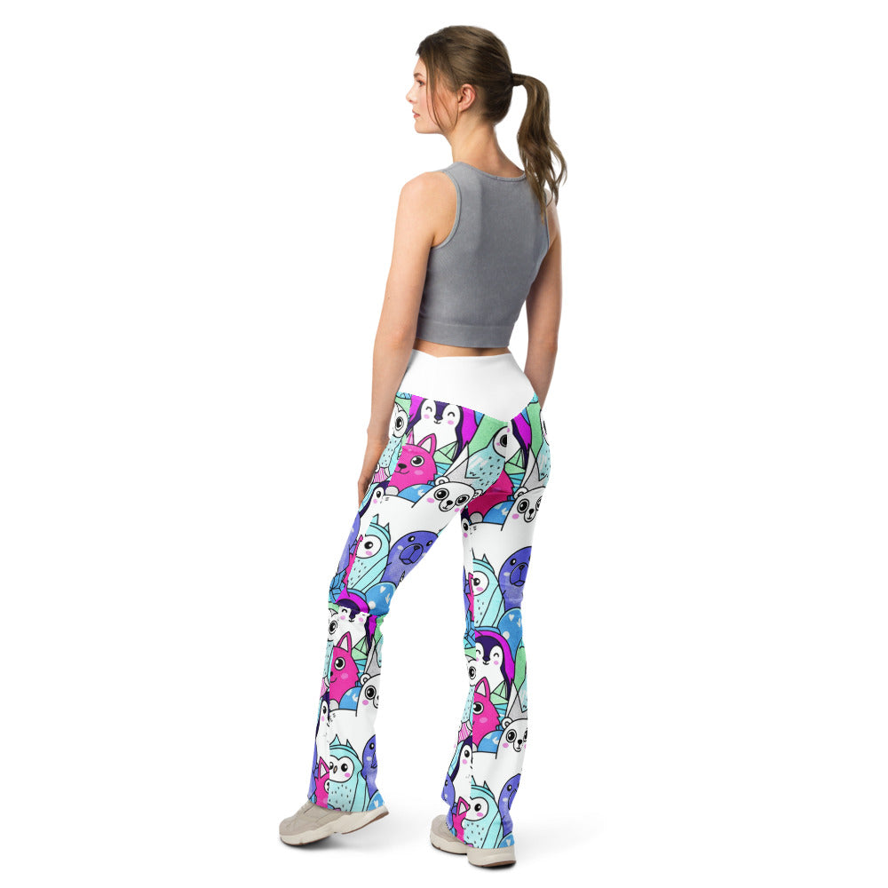 Flare leggings back view | GearBunch