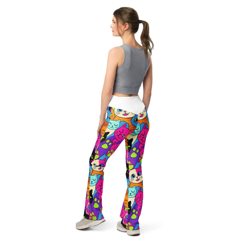 Flare leggings back view | GearBunch