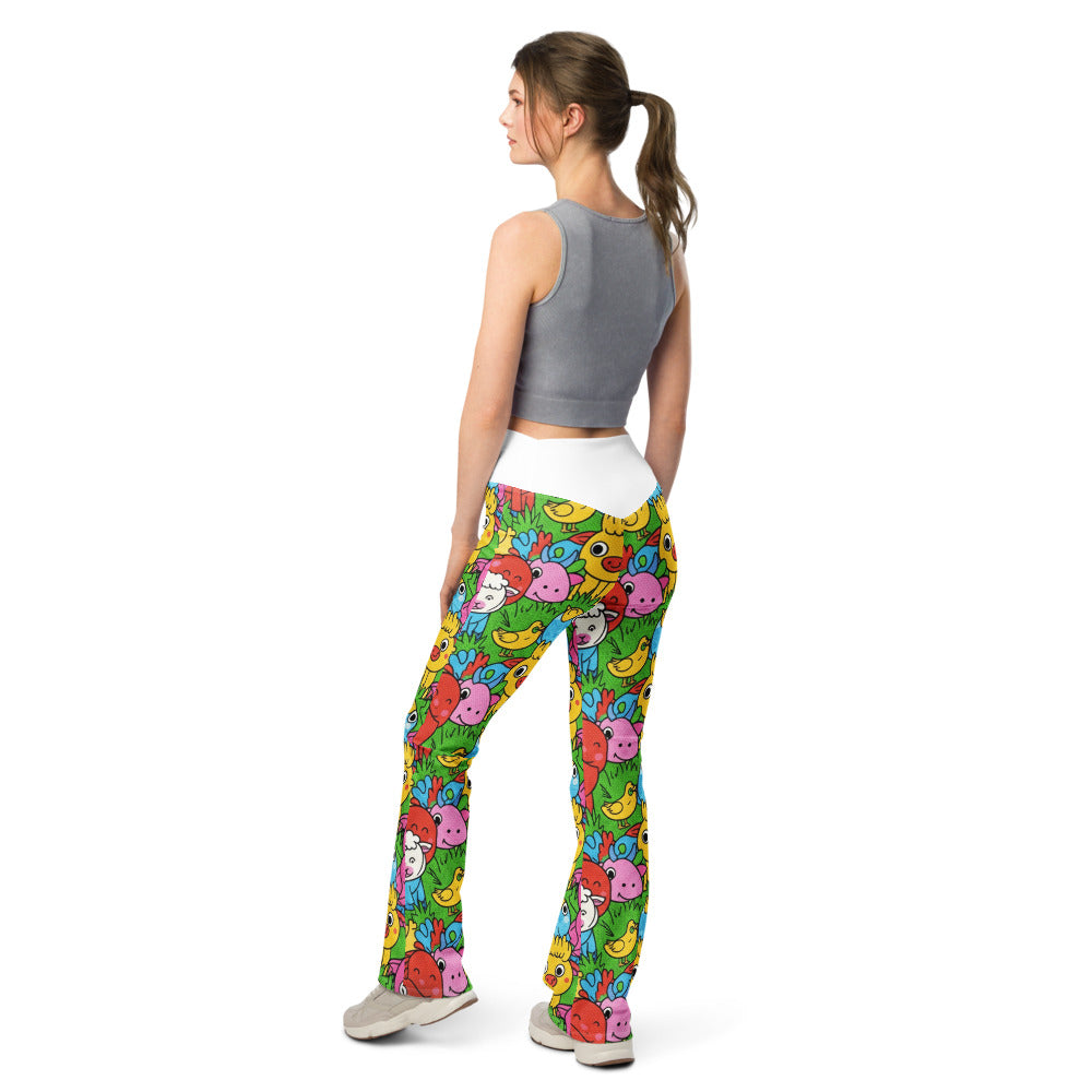 Flare leggings back view | GearBunch