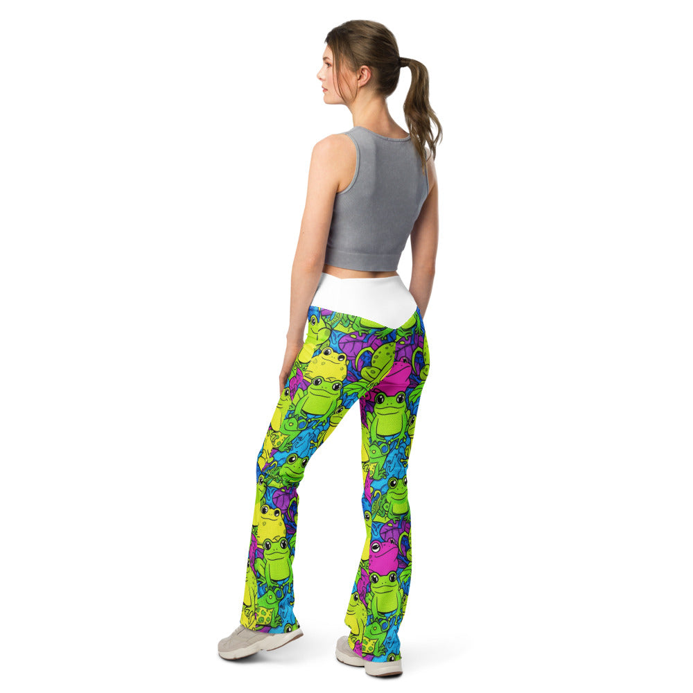 Flare leggings back view | GearBunch
