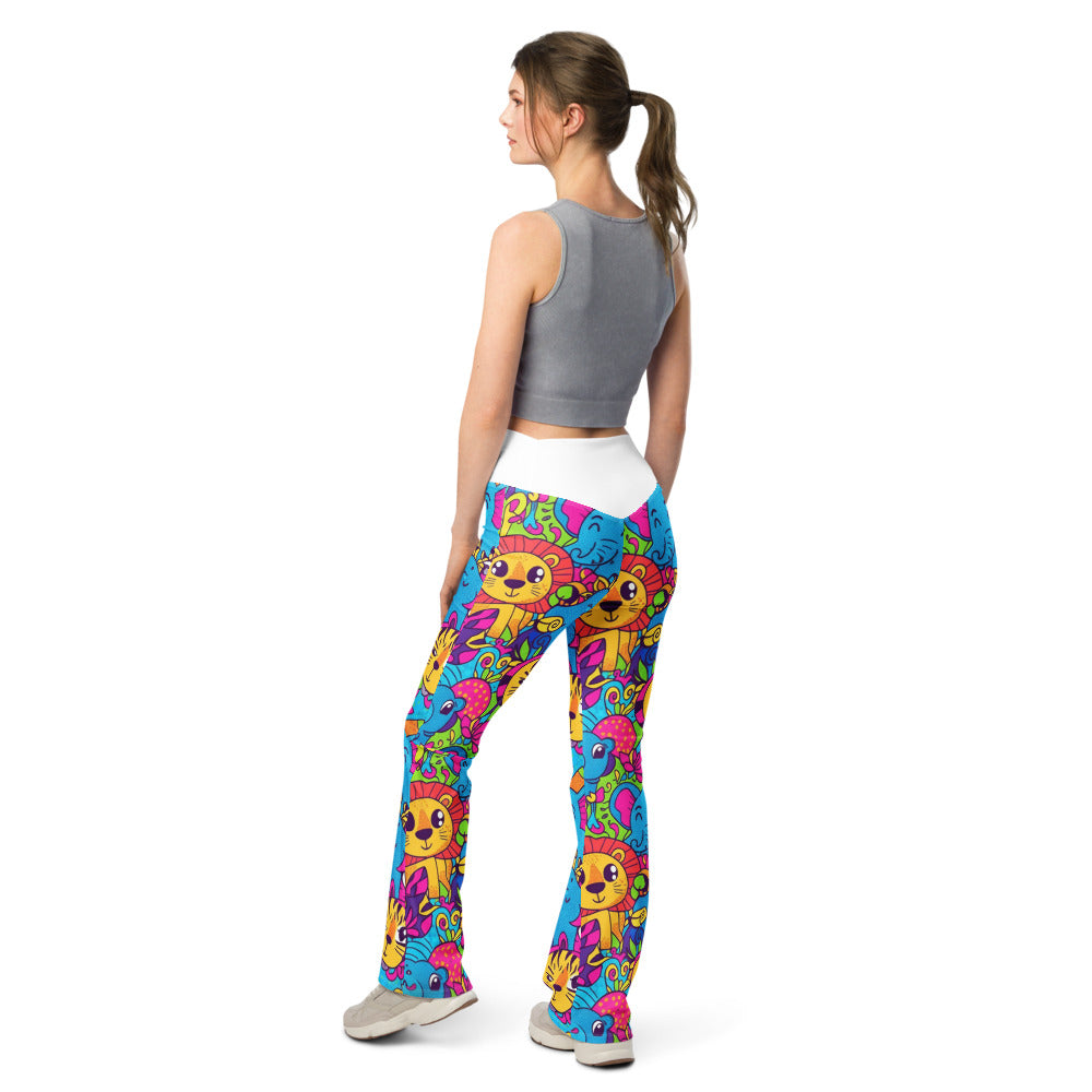 Flare leggings back view | GearBunch