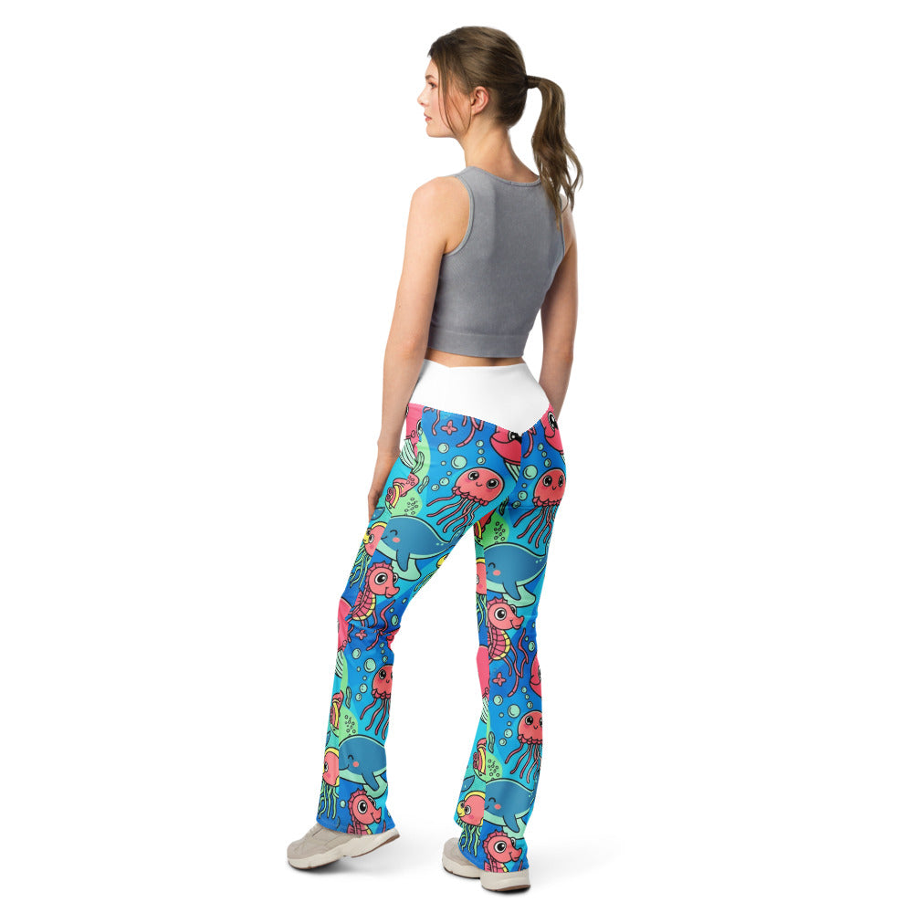 Flare leggings back view | GearBunch