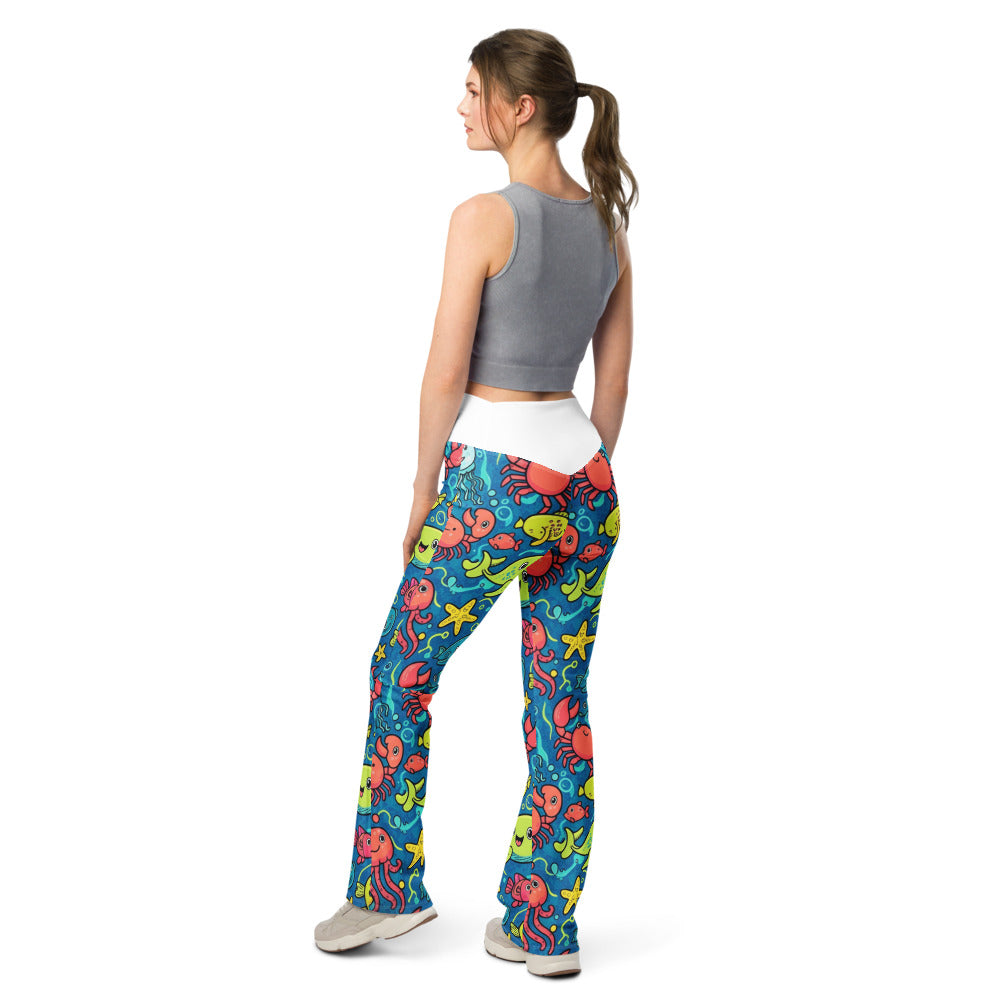 Flare leggings back view | GearBunch