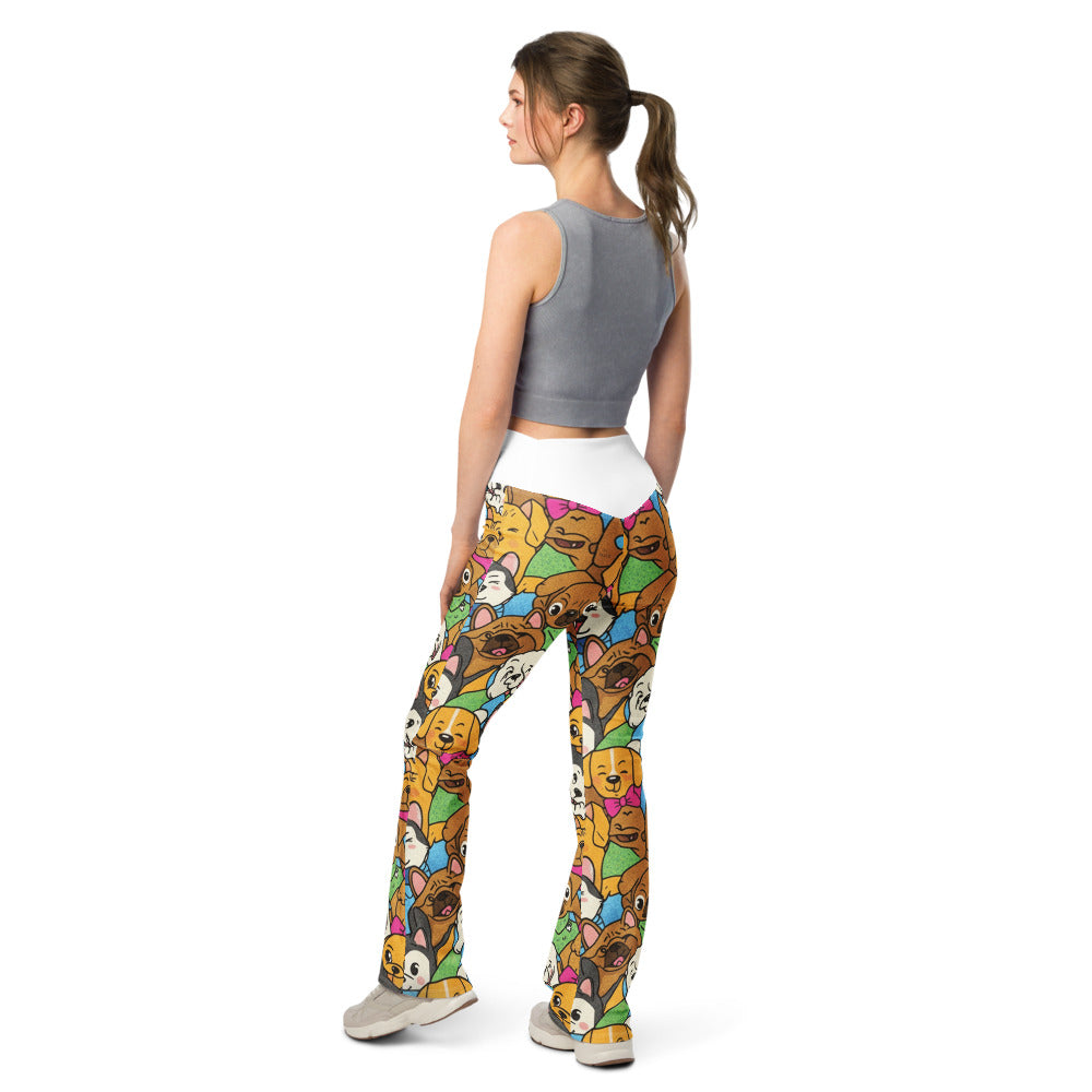 Flare leggings back view | GearBunch