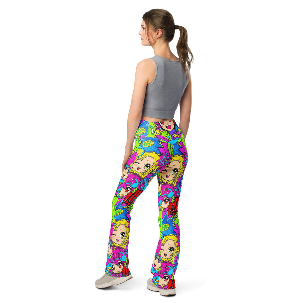Flare leggings back view | GearBunch