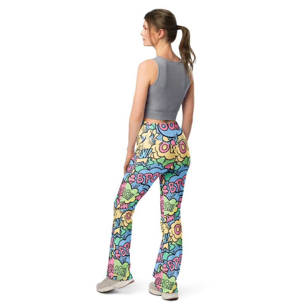 Flare leggings back view | GearBunch