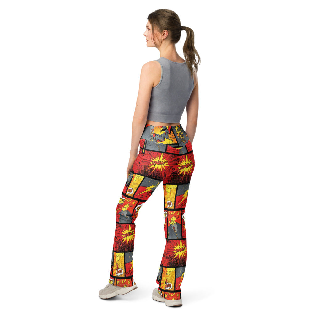 Flare leggings back view | GearBunch