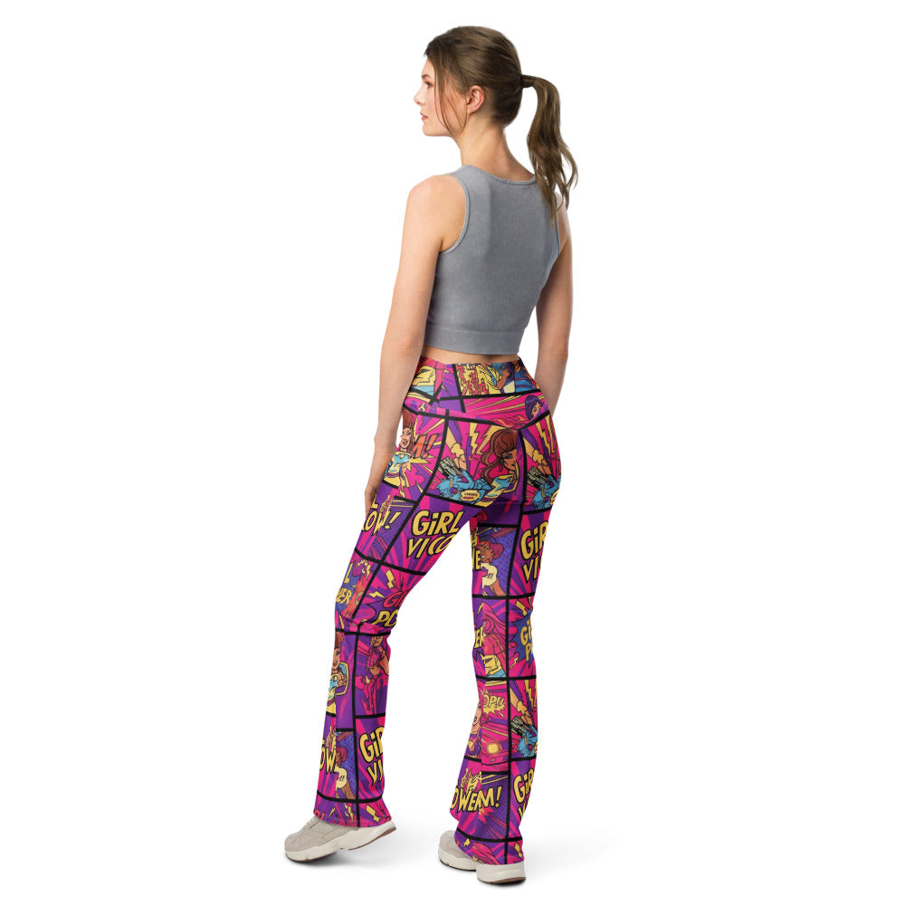 Flare leggings back view | GearBunch