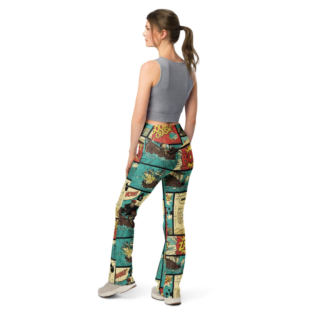 Flare leggings back view | GearBunch