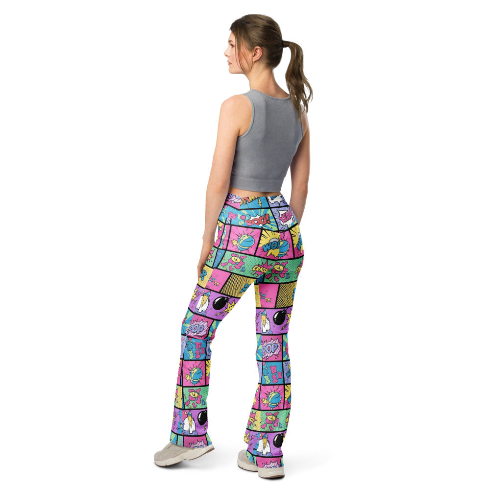 Flare leggings back view | GearBunch