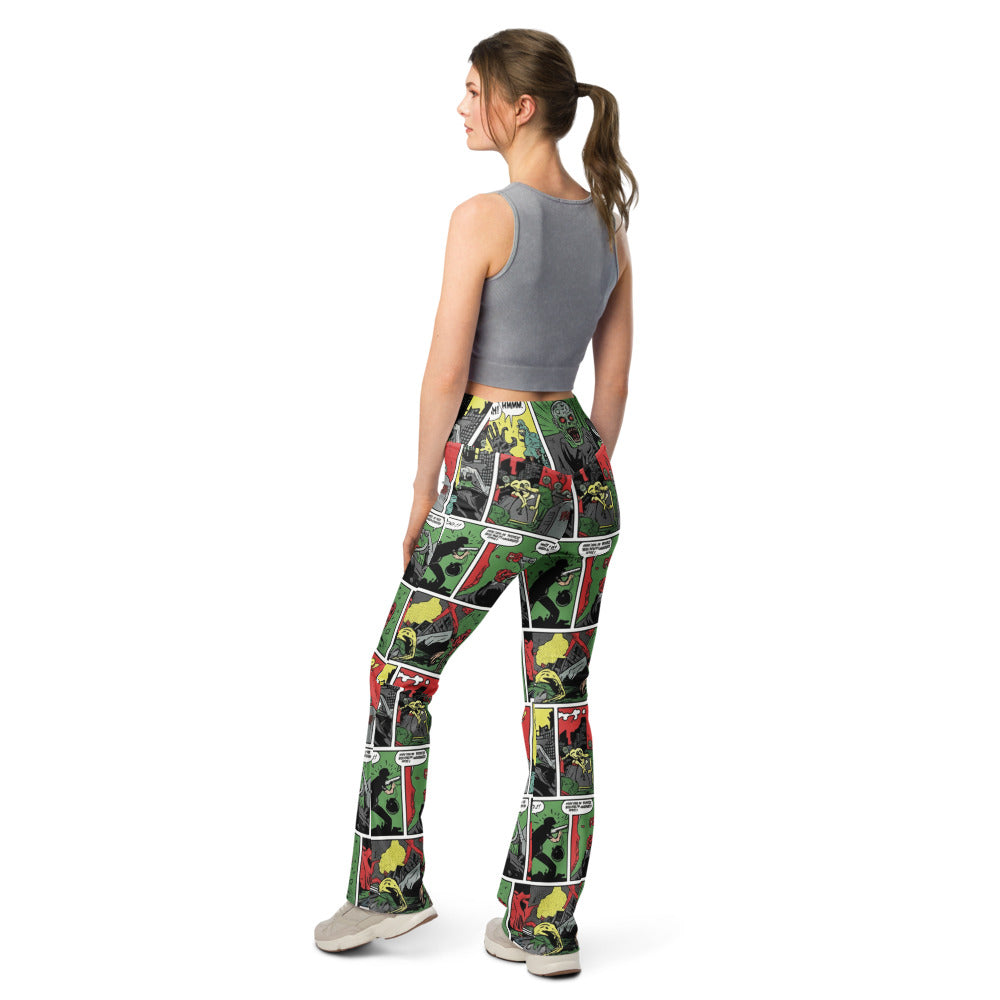 Flare leggings back view | GearBunch