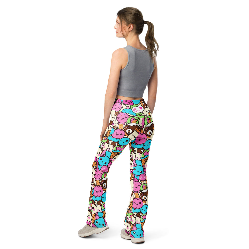 Flare leggings back view | GearBunch