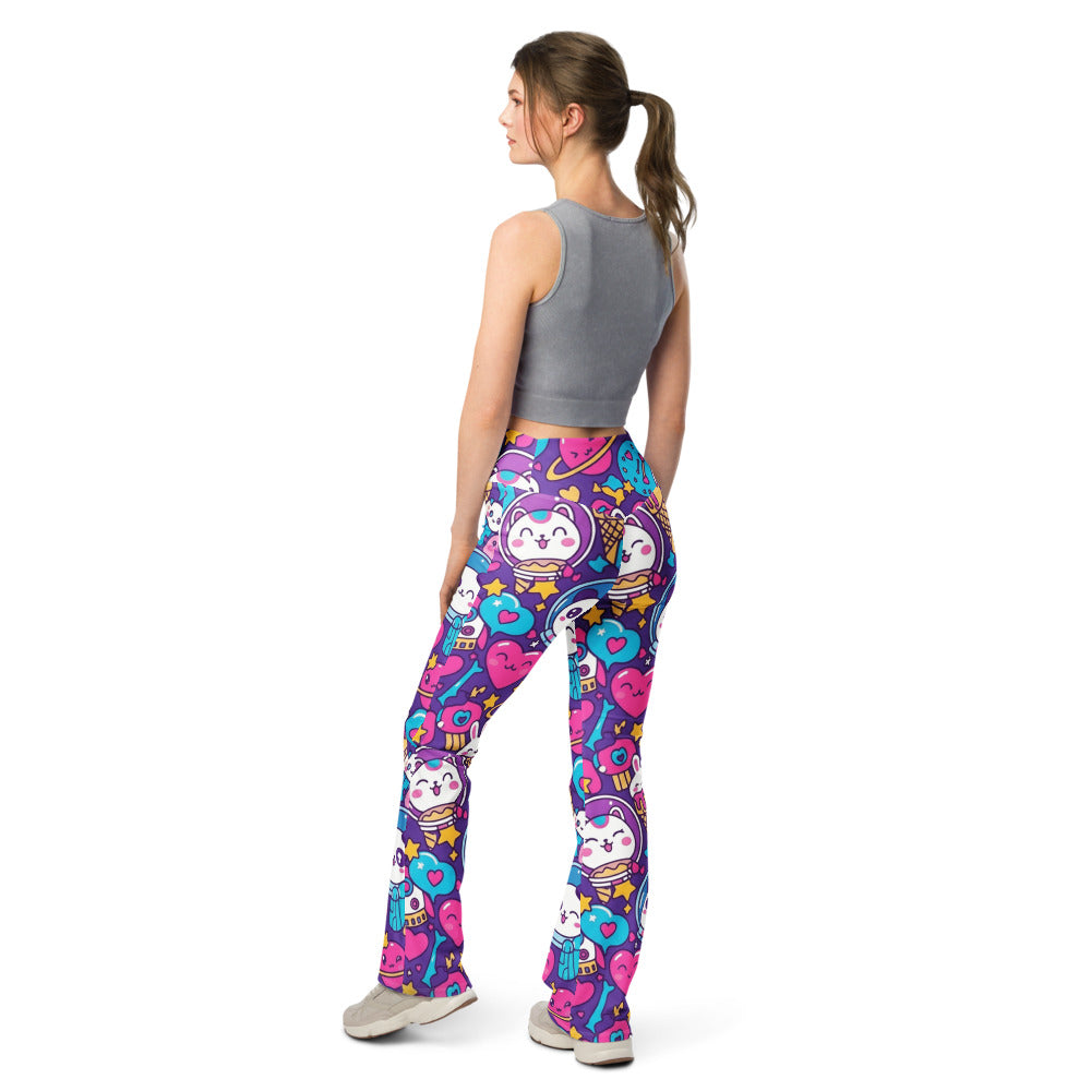 Flare leggings back view | GearBunch