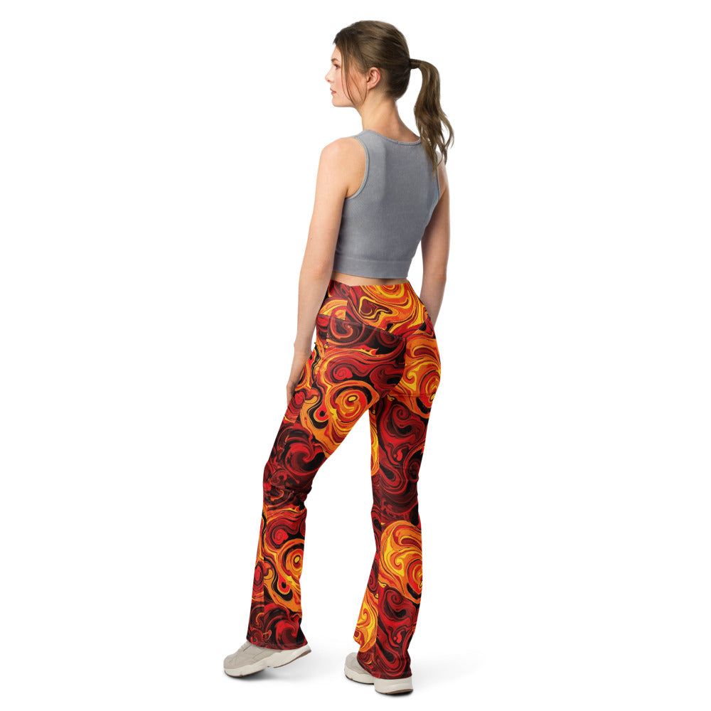 Flare leggings back view | GearBunch