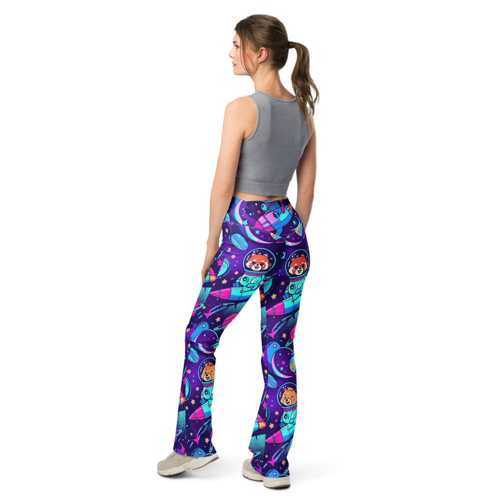 Flare leggings back view | GearBunch