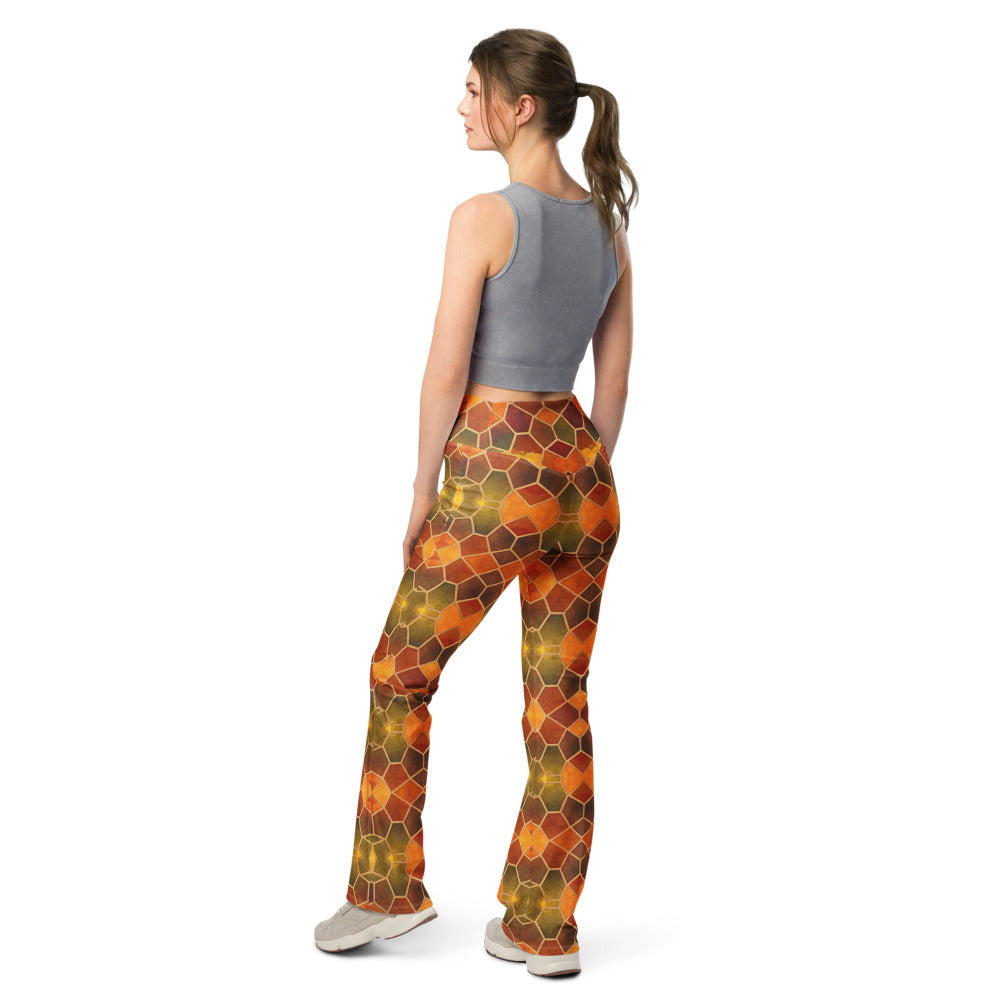 Flare leggings back view | GearBunch