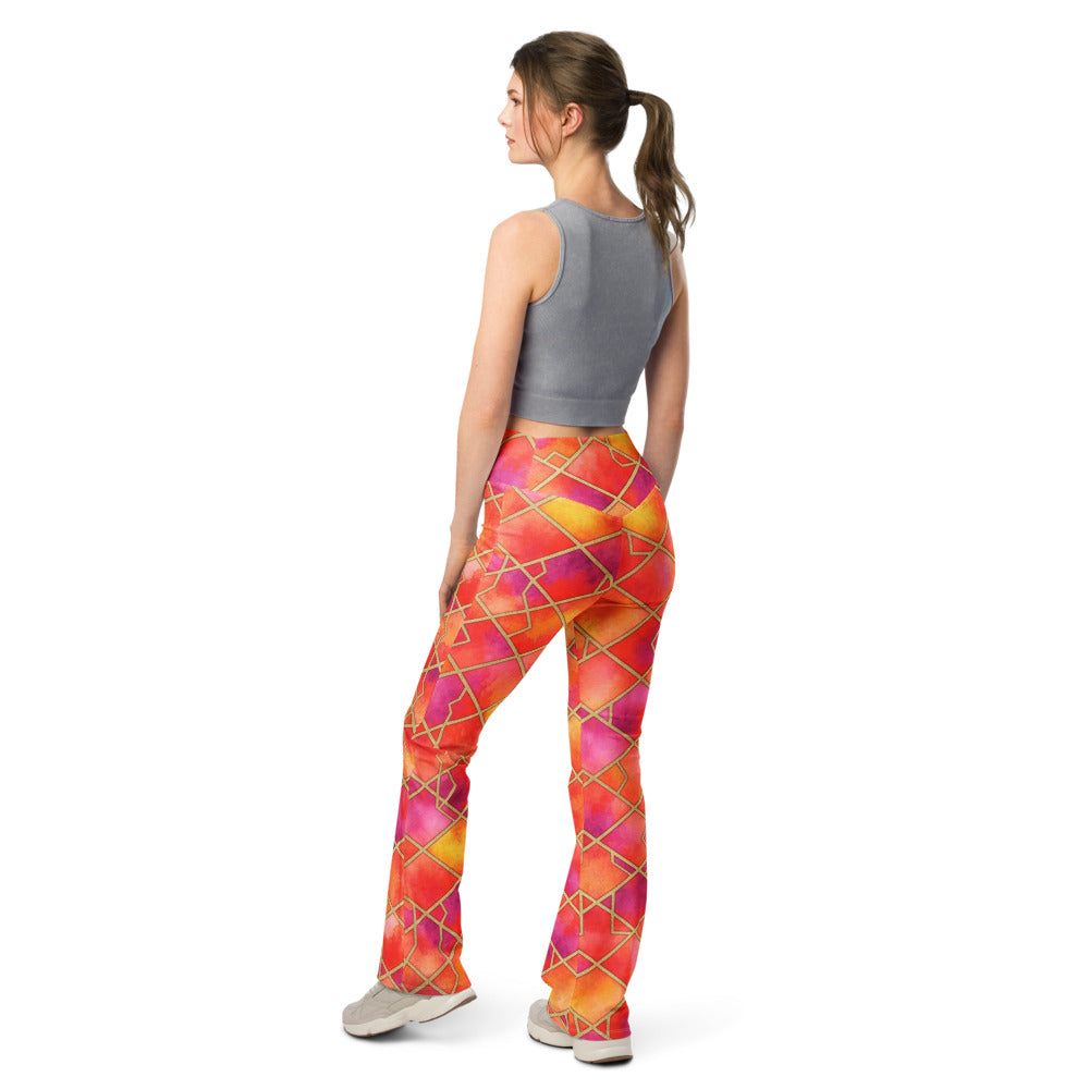 Flare leggings back view | GearBunch