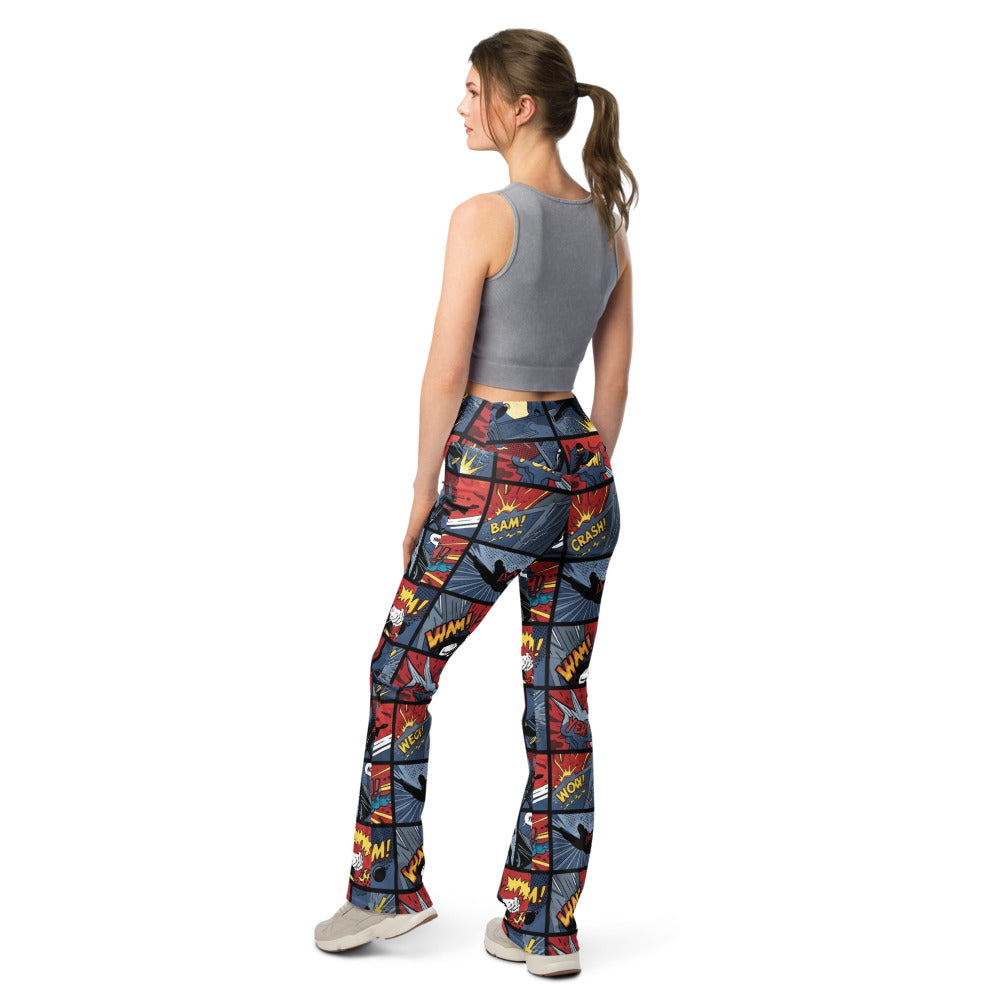 Flare leggings back view | GearBunch