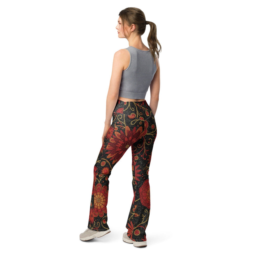 Flare leggings back view | GearBunch