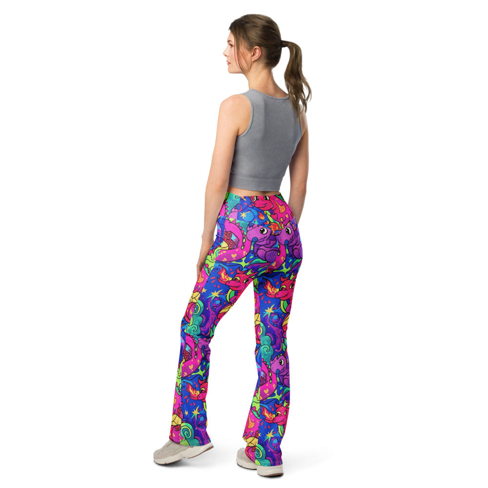 Flare leggings back view | GearBunch