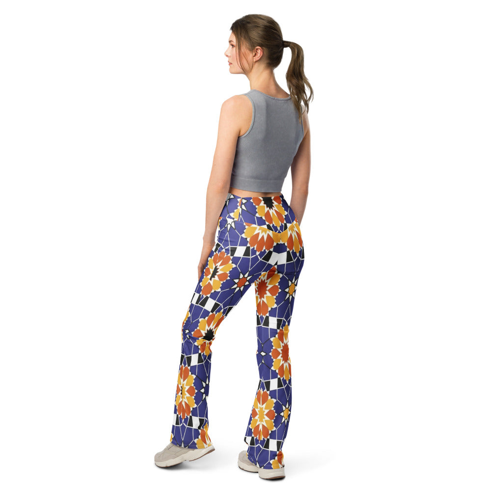Flare leggings back view | GearBunch