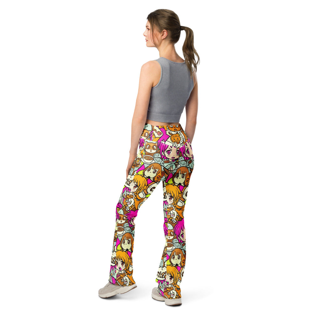 Flare leggings back view | GearBunch
