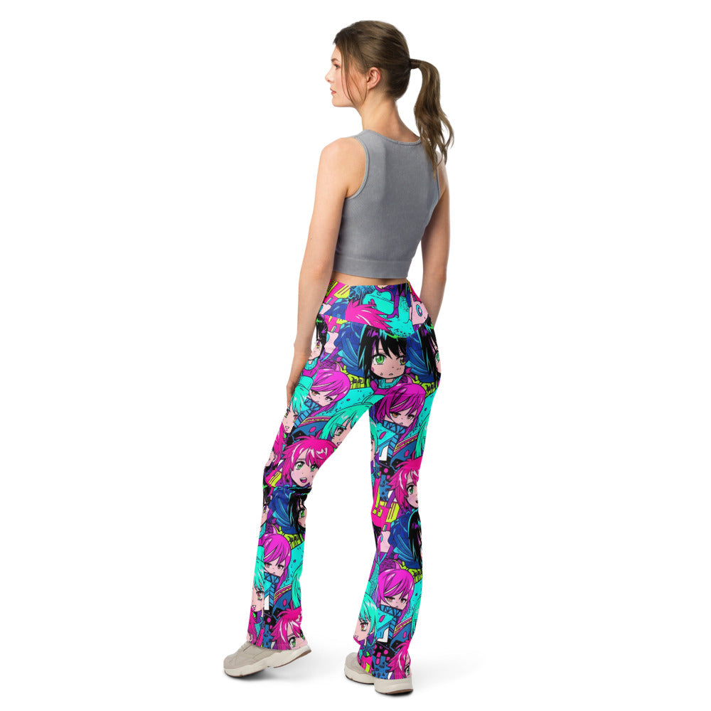 Flare leggings back view | GearBunch