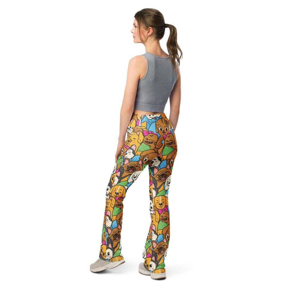 Flare leggings back view | GearBunch