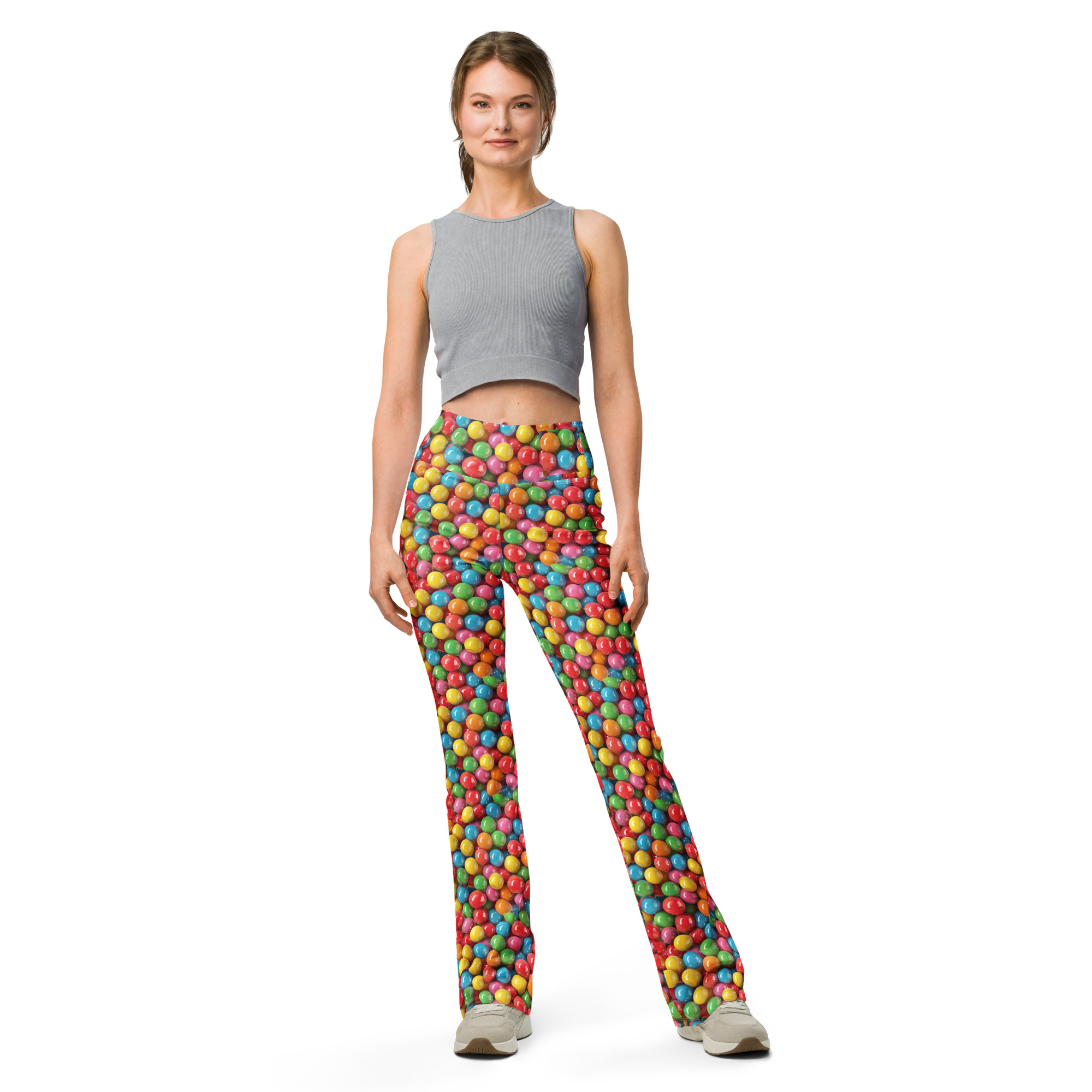 Gumball Flare Leggings Front View