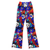 Ultra-vibrant anime collage print GearBunch Flare Leggings featuring dynamic manga-style characters and bold colours.