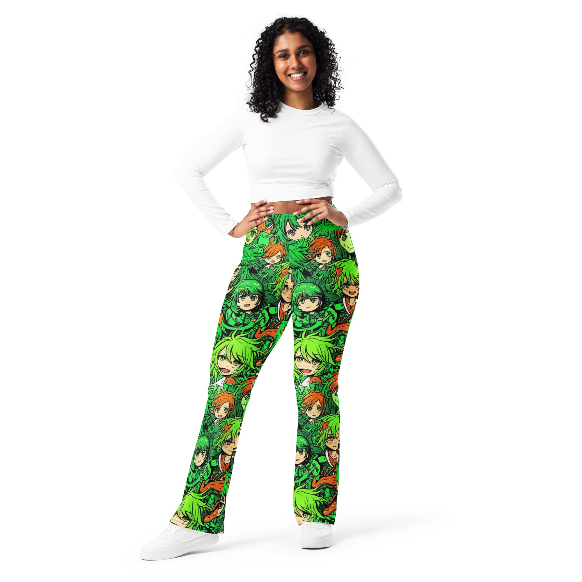 Anime Forest Spirit Flare Leggings | GearBunch