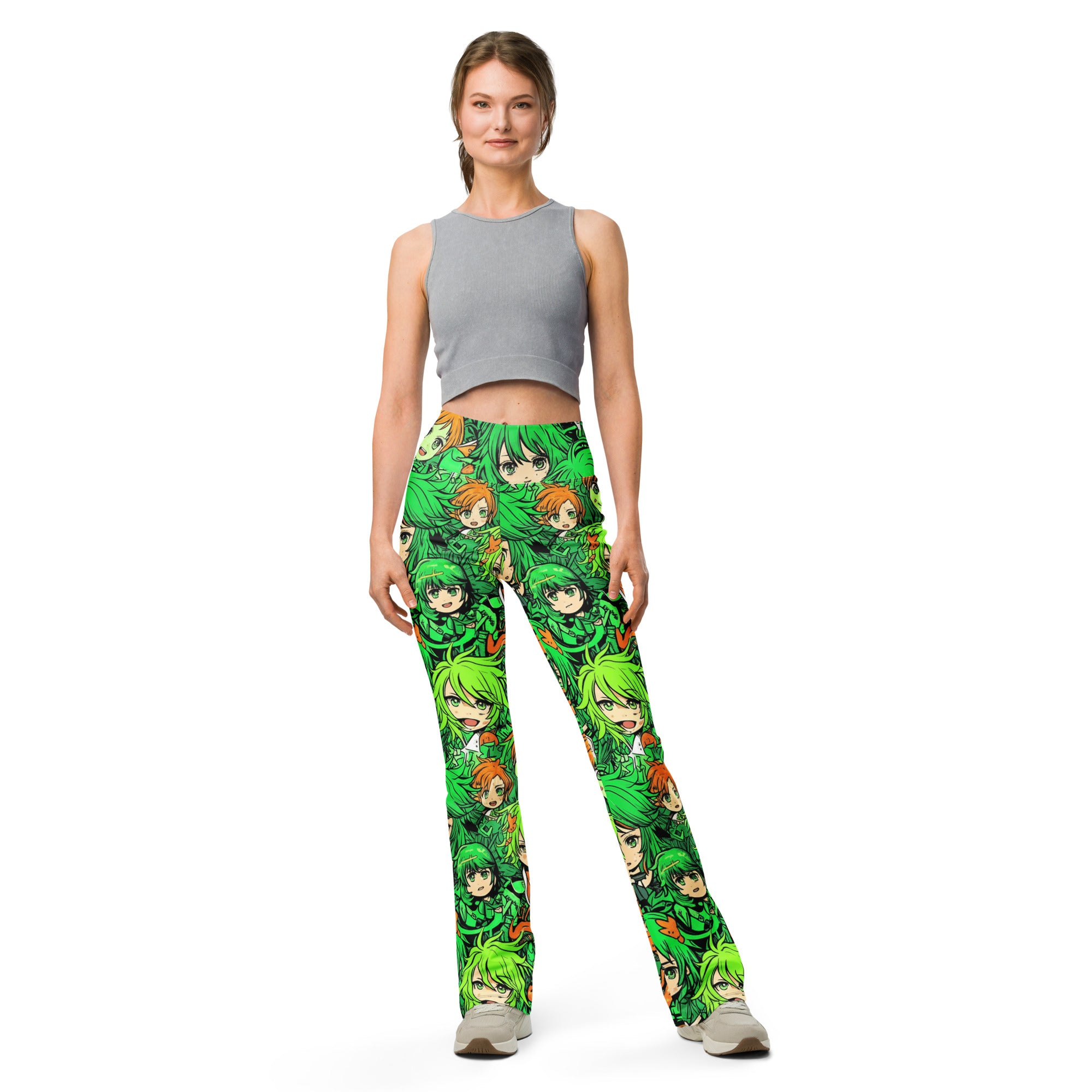 Anime Forest Spirit Flare Leggings | GearBunch