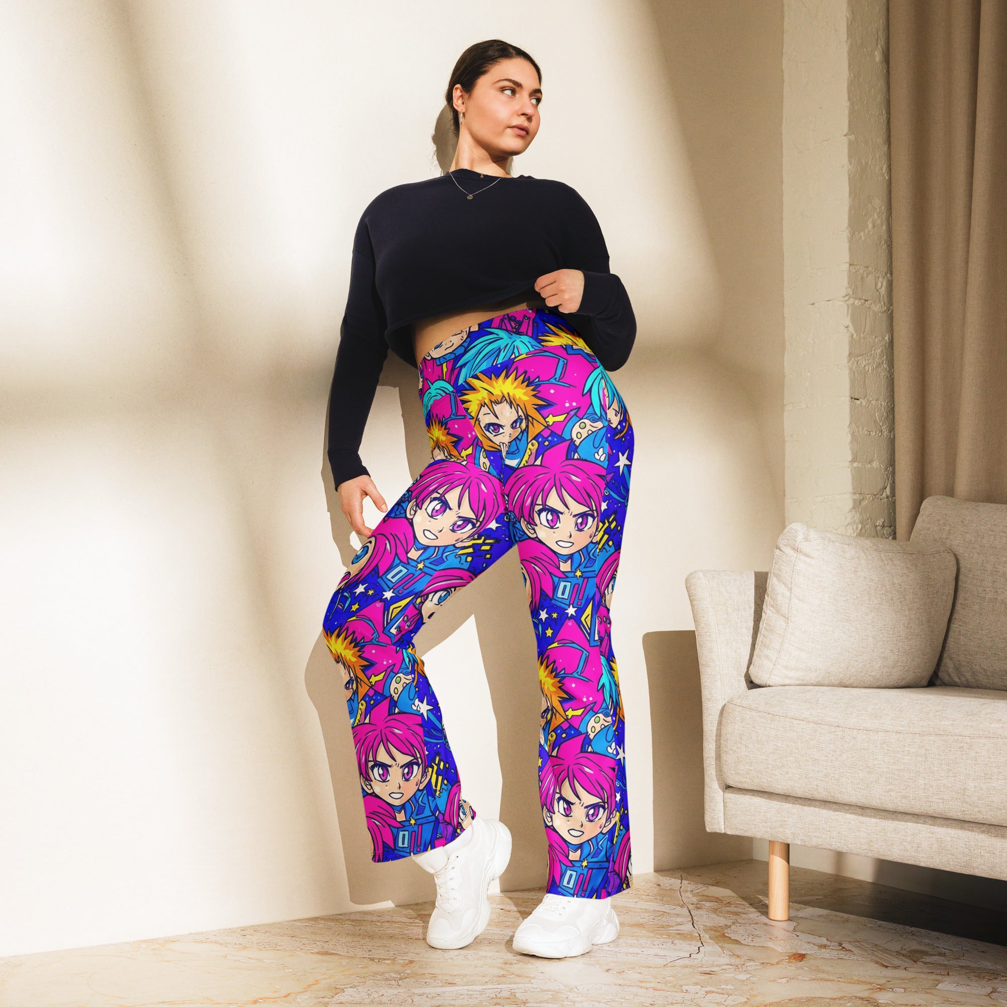 Anime Galaxy Hero Flare Leggings | GearBunch