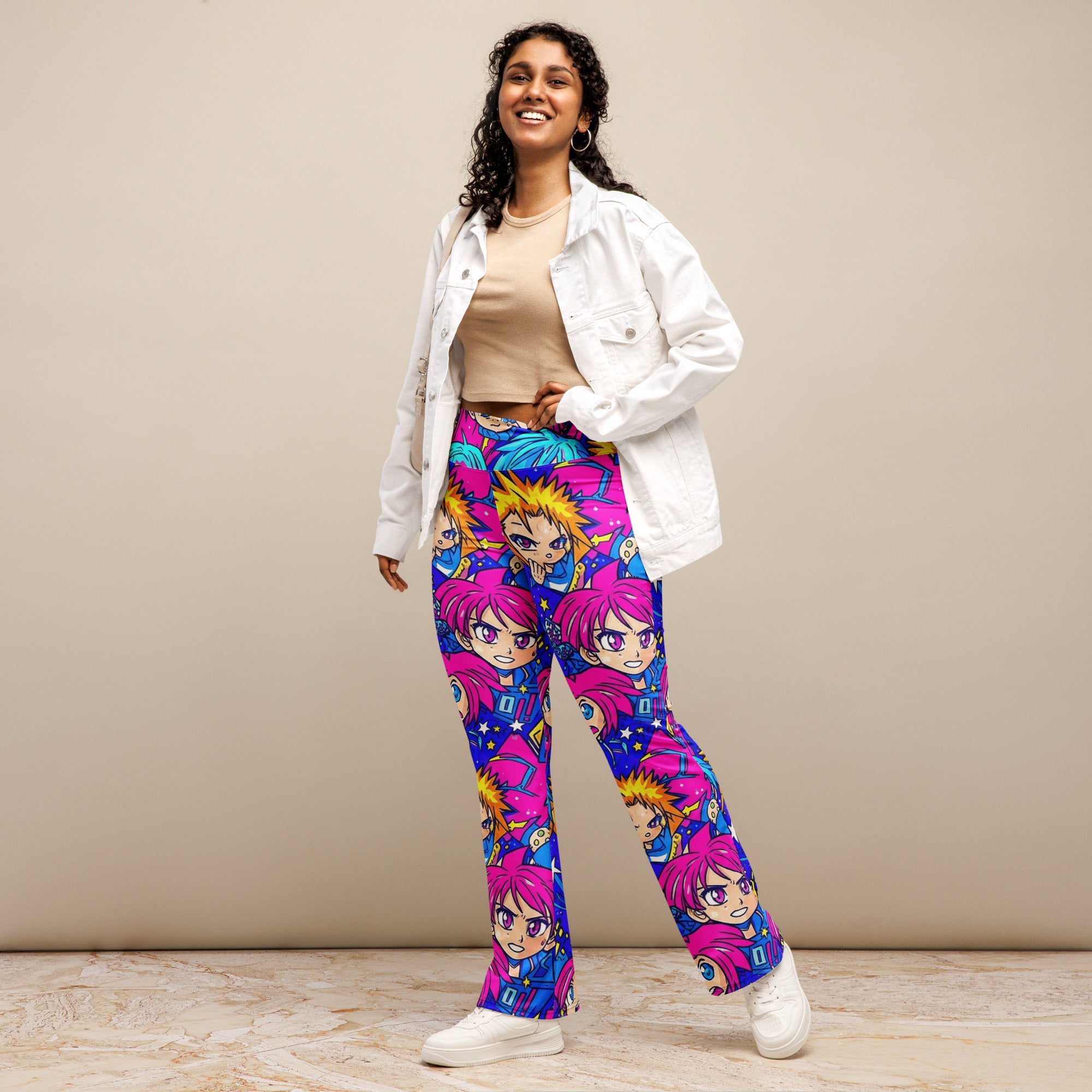 Anime Galaxy Hero Flare Leggings | GearBunch