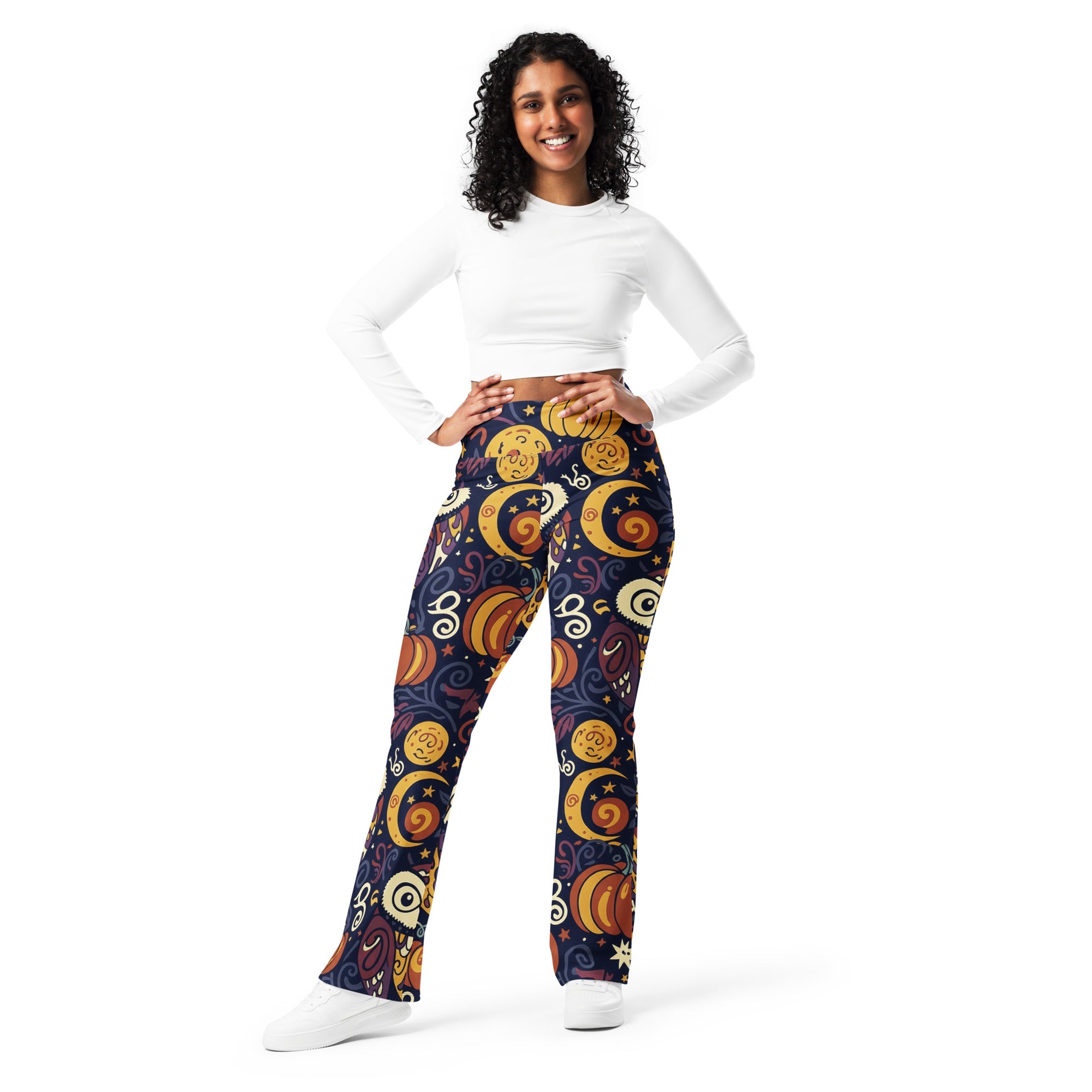 All Hallows Eve Owl Flare Leggings | GearBunch