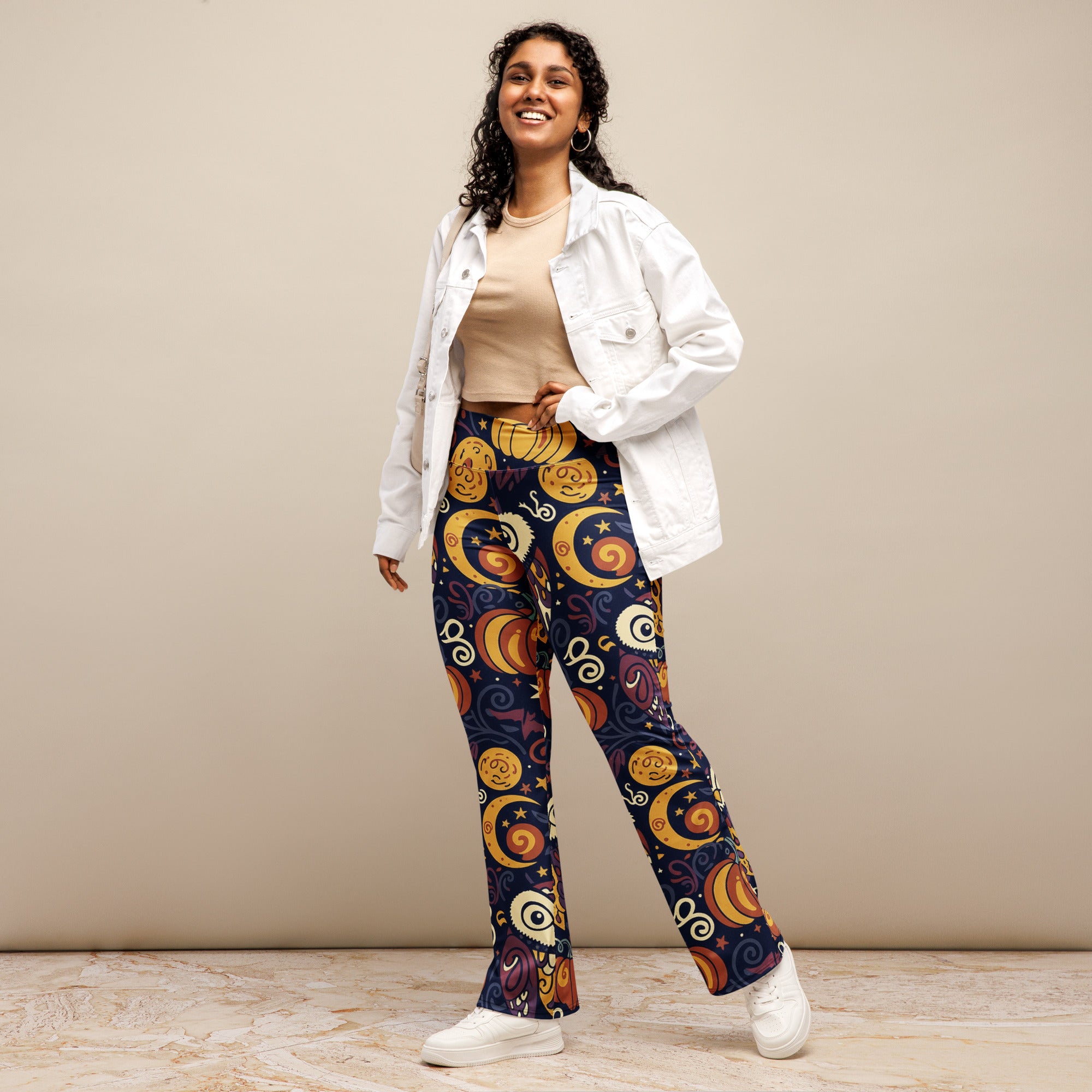 All Hallows Eve Owl Flare Leggings | GearBunch